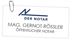 Mag. Gernot Rössler Öffentlicher Notar - Logo